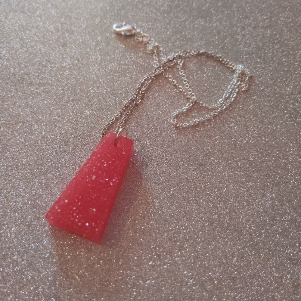 Handmade Red Pendant Necklace